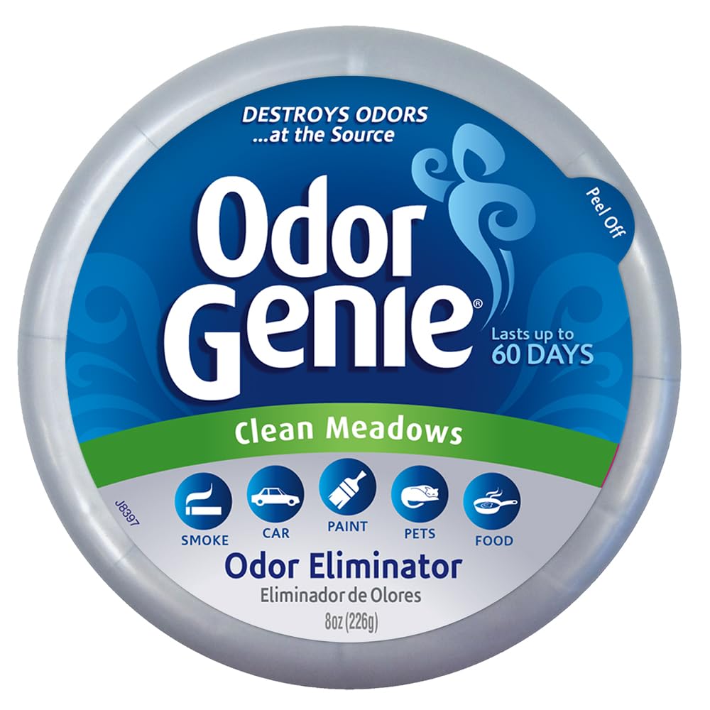 Odor Genie Odor Eliminator with Clean Meadows Fragrance, 8 oz. – Neutralizes Unpleasant Smells and Odors, for Indoor Use