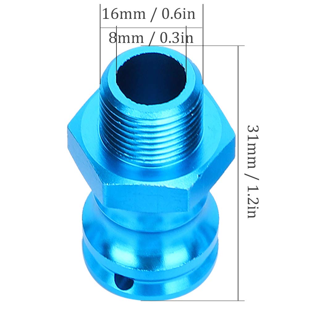 Per 1/8 4 Pezzi 17 Mm Adattatore Estensione Del Mozzo Esagonale Della