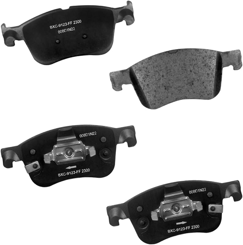 Pastilhas de freio dianteiras cerâmicas Bendix Premium SBC2300 para Ford Bronco Sport, Escape, Maverick e Lincoln Corsair – 1 conjunto