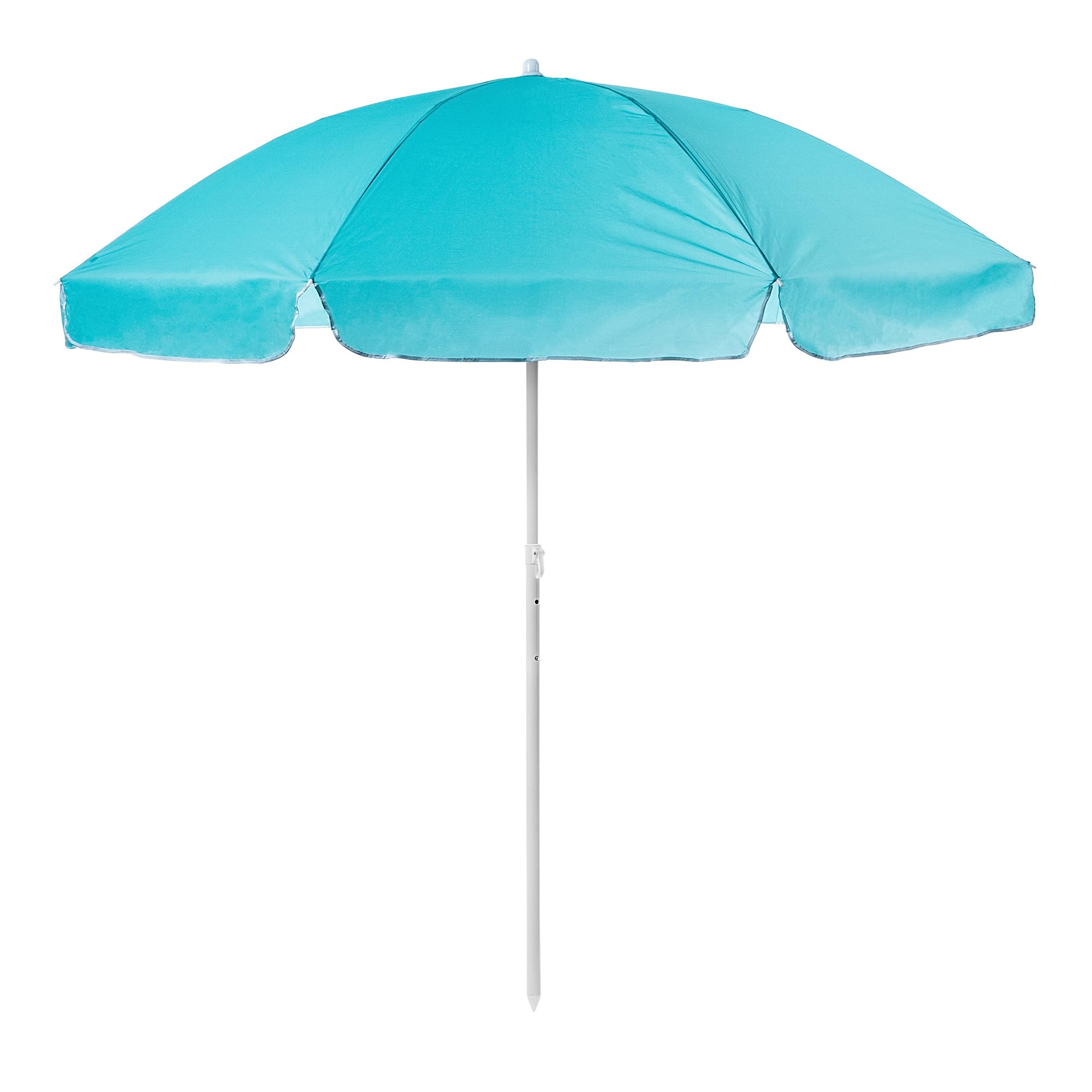 KADAX Parasol de jardin rond - 220 x 142-224 cm - Hauteur réglable - Pour balcon, jardin, terrasse, piscine et plage