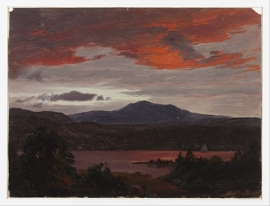 Toile murale Turner Pond par Frederic Edwin Church 60x90cm pour décoration salon