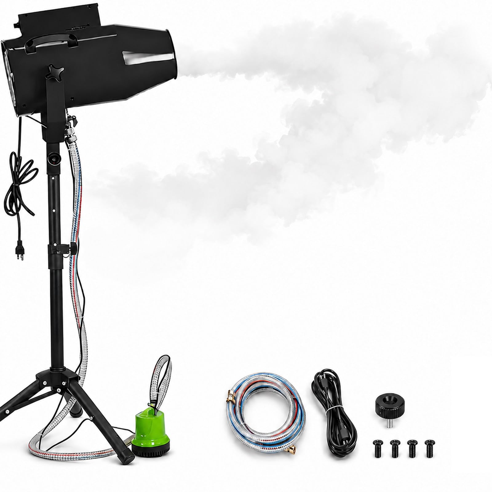 SHUMIAO Party Foam Machine 1000W, High Output Foam Jet with Tripod and Water Pump, 20m³/Min Fast Foaming, Adjustable Shooting Angle for Summer Pool Party, Backyard BBQ, Outdoor Events
