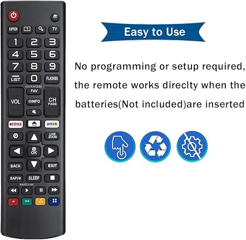 Miniatura 4 de Mando a distancia universal compatible con LG Smart TV todos los modelos, repuesto remoto compatible con todos los modelos LG, LCD, OLED, 3D, 4K,