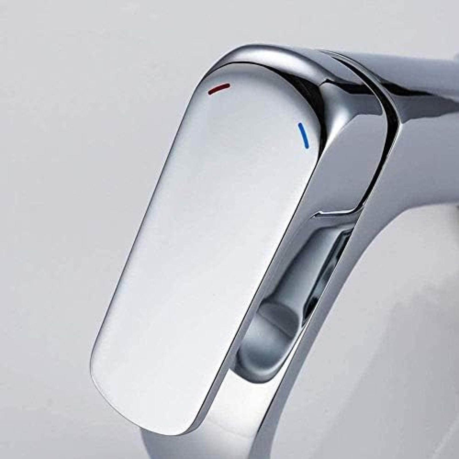 Grifo Grifo de Cocina Grifo de latón Macizo Plateado Accesorios de baño Lavabo Grifo de Fregadero de Color Grifo Mezclador de Agua