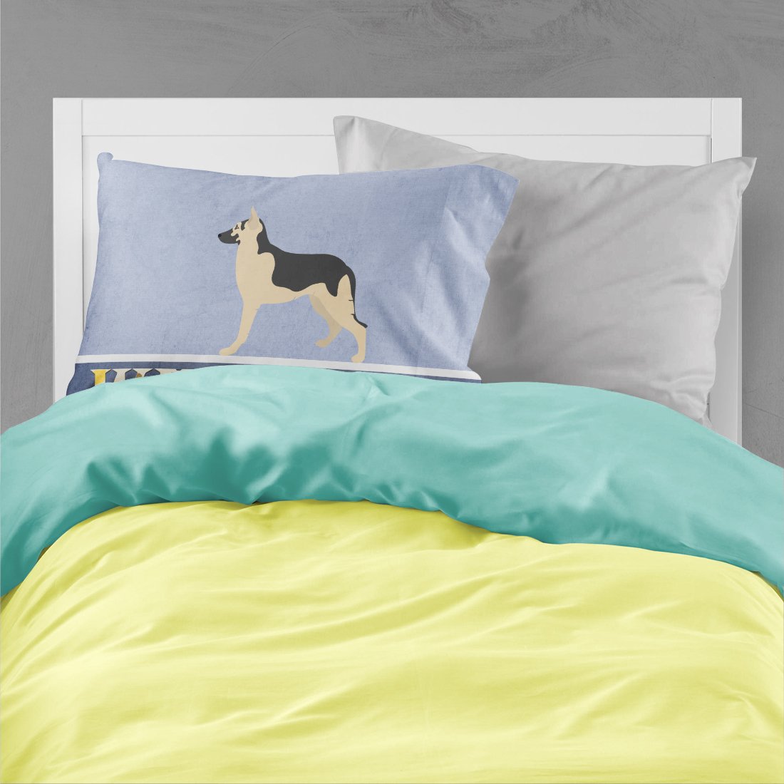 Tesori Dell Caroline Federa Standard Con Pastore Tedesco – Morbida E Traspirante 50x70 Cm Multicolore