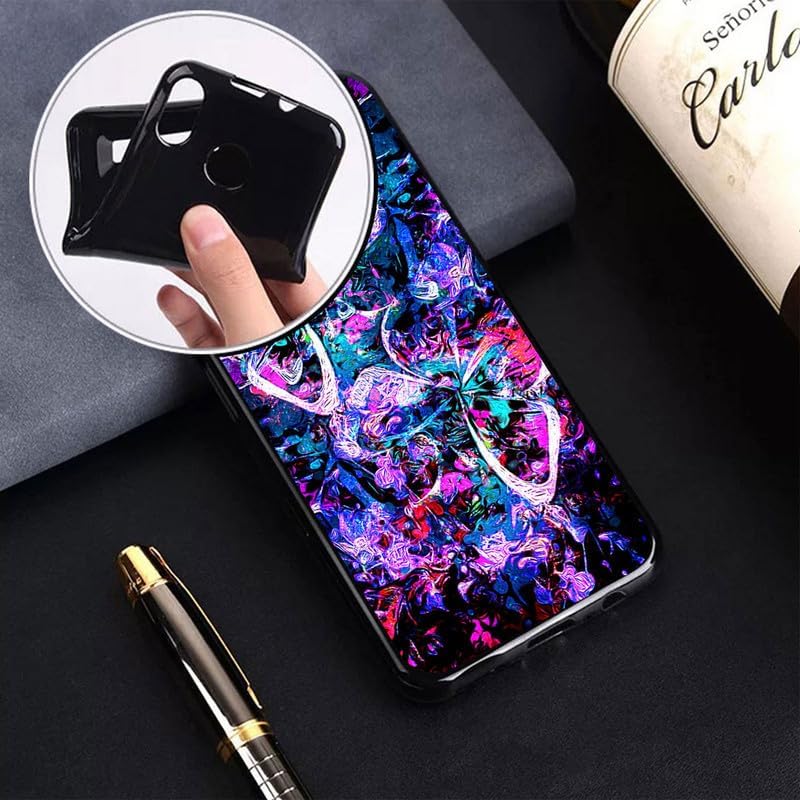 Phone Case for Doogee DK10 (6.67"), with [1 X Tempered Glass Screen Protector], Ultra-Thin Soft Silicone Skin, Black Shockproof Bumper Cover for Doogee DK10 - Lively