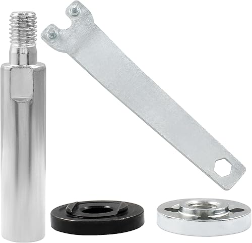 Miniatura 5 de Kyuionty Conjunto de eje de extensión de amoladora angular, varilla de conexión de extensión de amoladora angular de rosca M10, Palanca adaptador de
