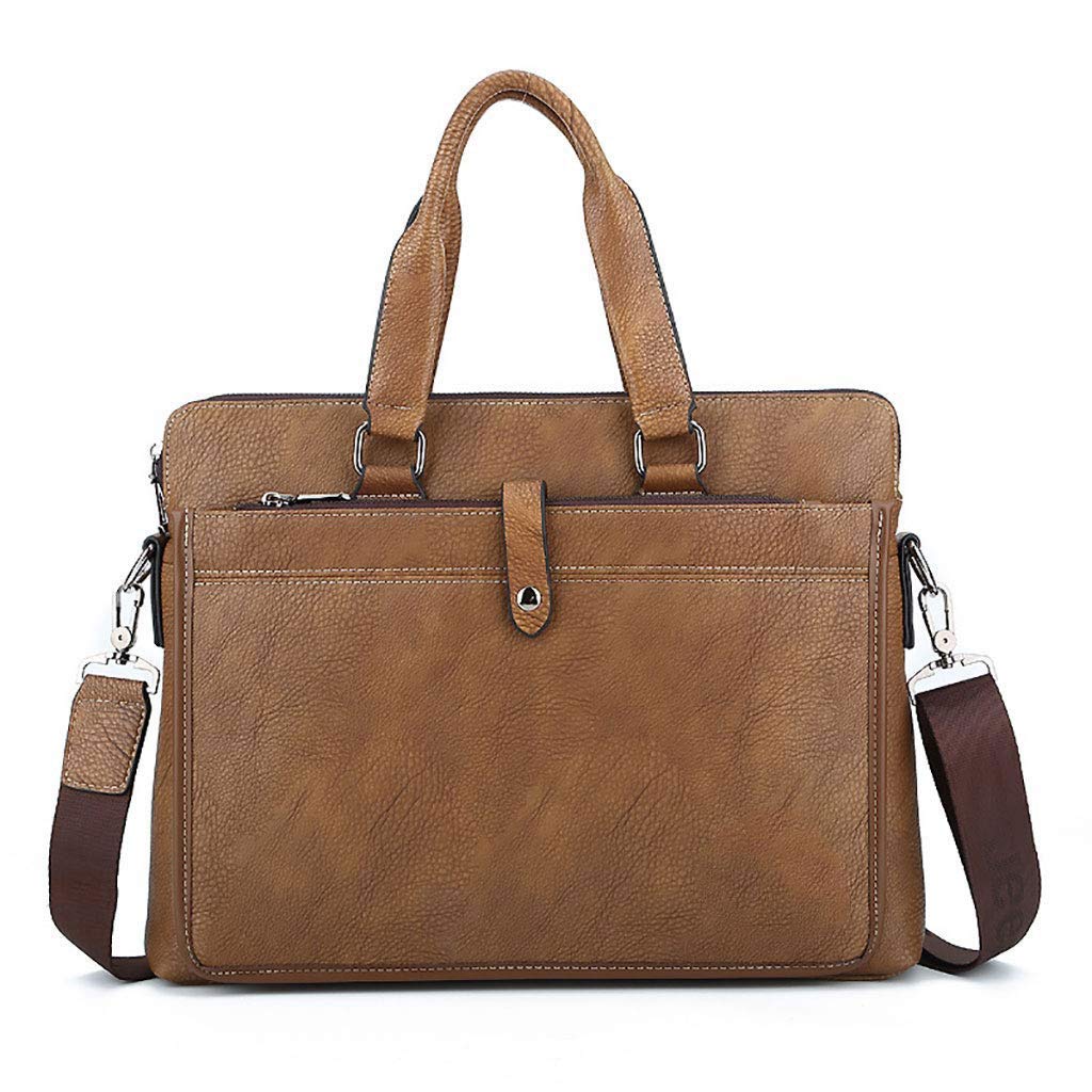 Voyages d'affaires facilités par ce porte-documents en cuir marron