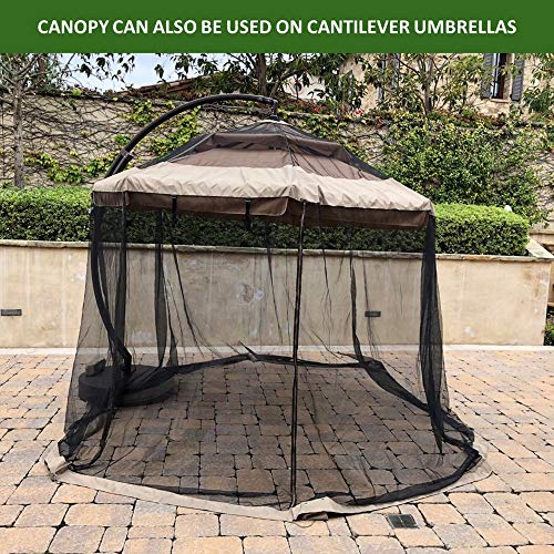image for Formosa Covers Formosa Patio Umbrella Mosquito Screen Netting Covers A