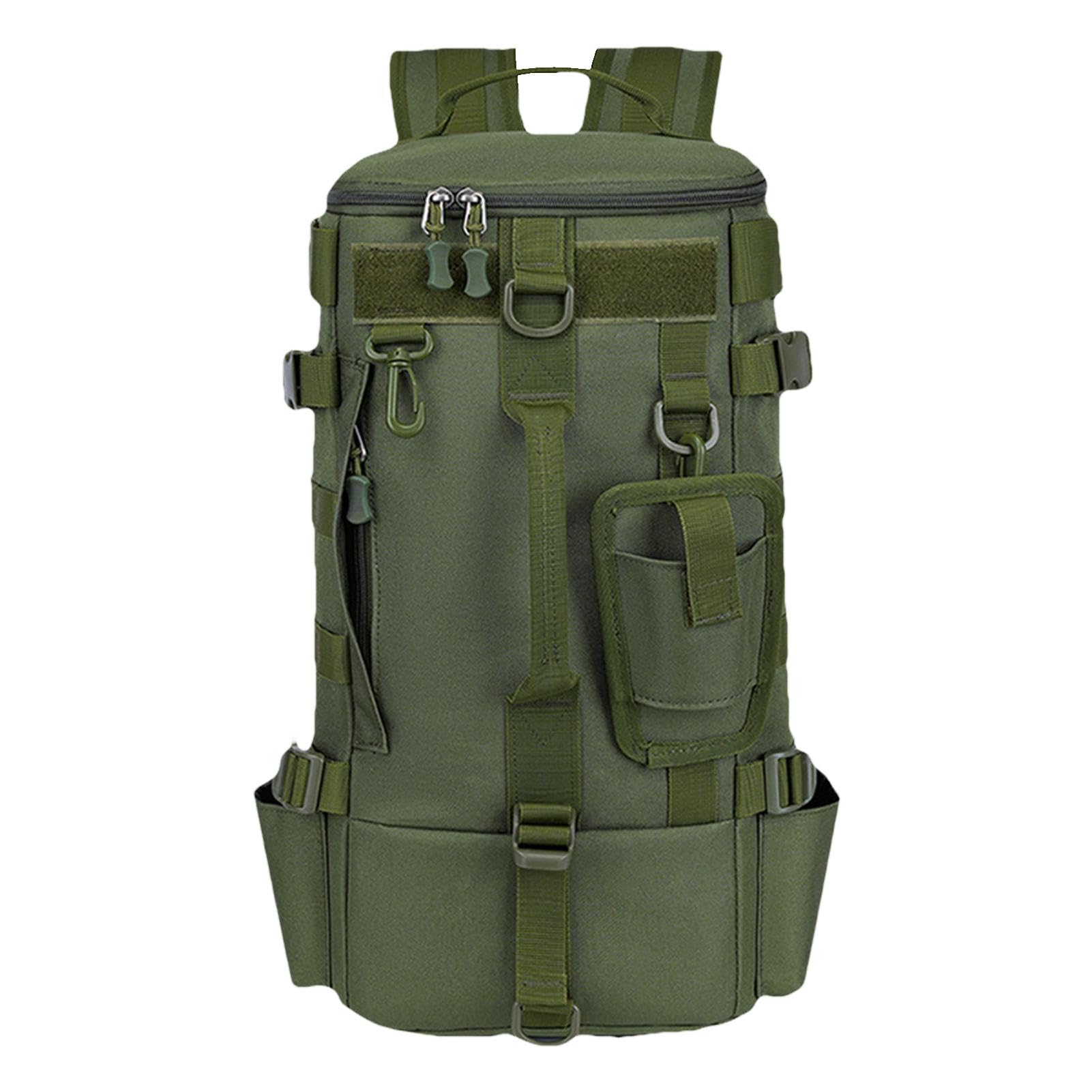 Borsa da pesca all'aperto, Borsa da pesca, Borsa da campeggio Escursionismo, Borsa a tracolla per attrezzatura da pesca, Zaino per attrezzi da pesca, porta canne inclusi, Borsa da pesca impermeabile,