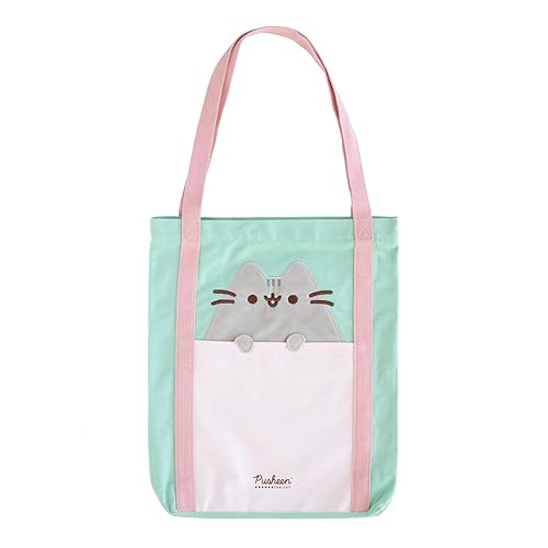 Grupo Erik Cotton Tote Bag - Canvas Tote Bag, Cotton Bag, Beach Bag, Canvas Bag, Shopper Bag - Large - Pusheen Pink