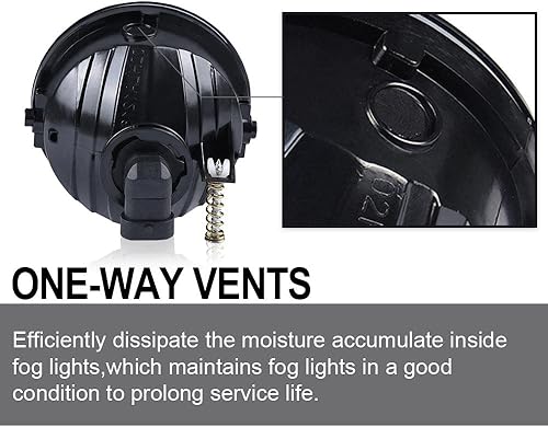 Miniatura 9 de GRAND ORANGE 2 luces antiniebla de conducción antigolpes compatibles con Ford F150 2006-2010  Compatible con Lincoln Mark LT 2006-2008 con bombillas