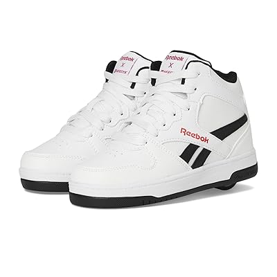 Heelys Reebok BB4500 Mid (Little Kid/Big Kid/Adult) Kids Shoes White/Black/Red
