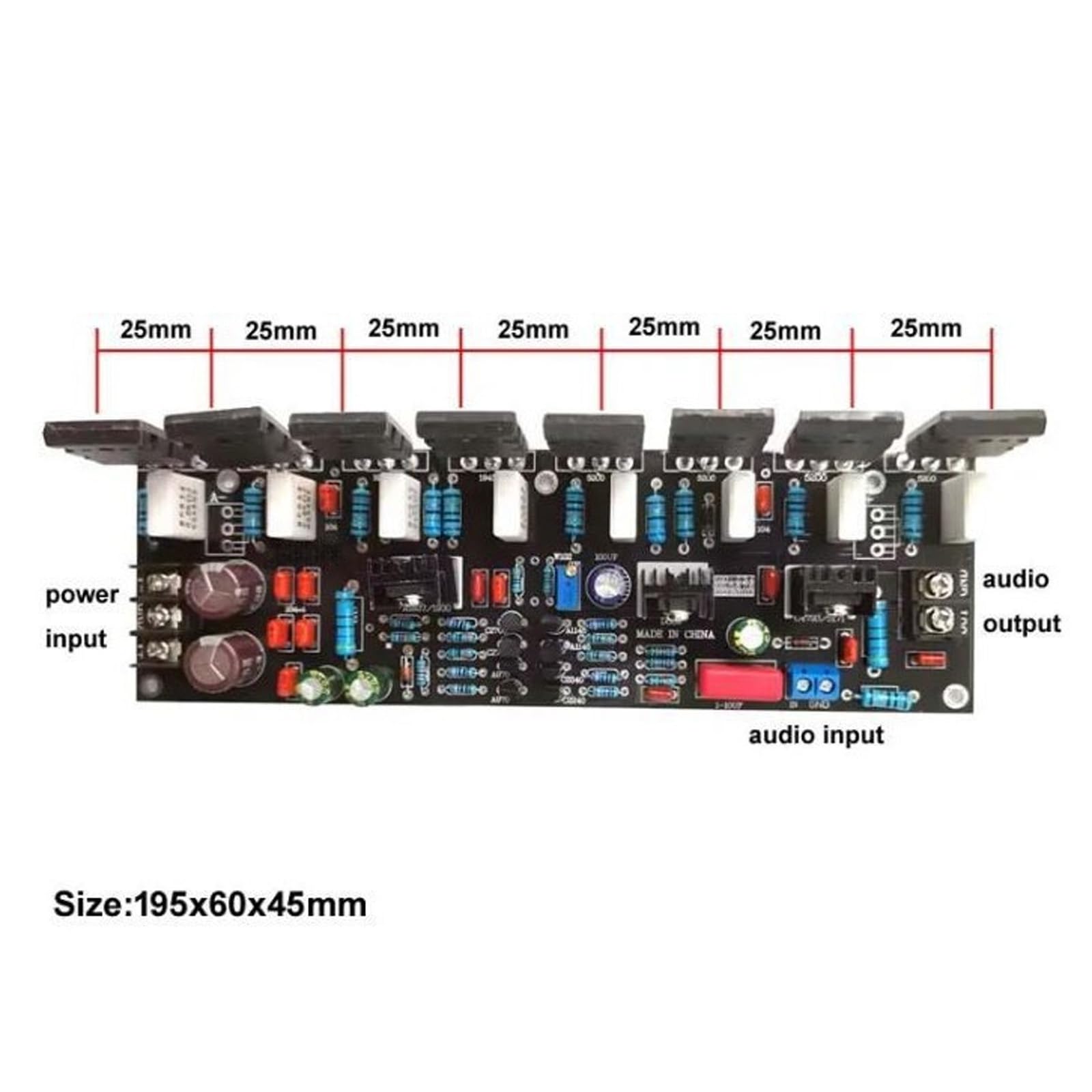 COOLHOOD Monos Amplificateur de puissance sonore 400 W Double circuit différentiel 38,1 cm pour utilisation en studio Amplificateur de systèmes audio professionnels