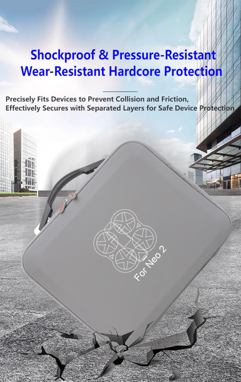 Housse de transport pour DJI Neo 2 Motion Fly More Combo, sac à bandoulière portable de voyage pour lunettes N3, RC Motion 3, hub de charge et autres accessoires de drones, 37 x 12 x 36 cm