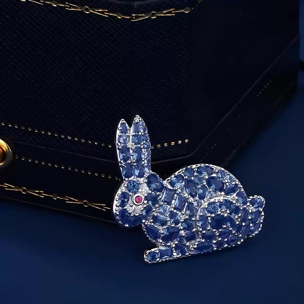 Spilla a forma di coniglio, spilla a forma di animale, decorazione di giacche, stoffa, accessori for gioielli