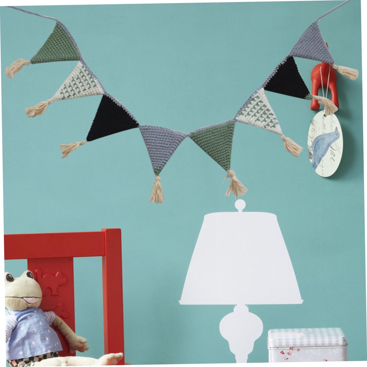 Vaguelly Banderines Para Decorar 2 Piezas Guirnalda De Pancartas Decoración De La De Los Niños Triángulo Pancarta Colgante De Fiesta Banderín Guirnalda Del Empavesado