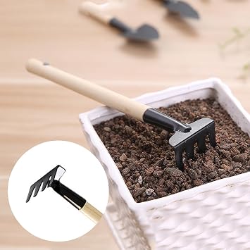 Mini Garden Tools Set 3Pcs Small Indoor Gardening Tools Indoor Plant Tools Set Mini Shovel Garden Hand Rake for Plant Lovers