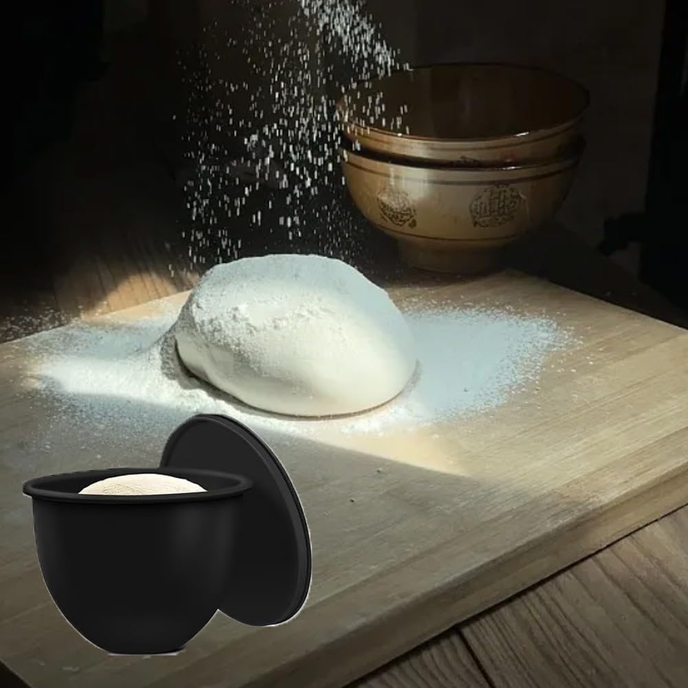 Silikon-Schüsseleinsatz-Set, für KitchenAid Standmixer, austauschbare Einsätze in Lebensmittelqualität, mit Ausgießer und Deckel, wiederverwendbar, spülmaschinen- und mikrowellengeeignet (schwarz)