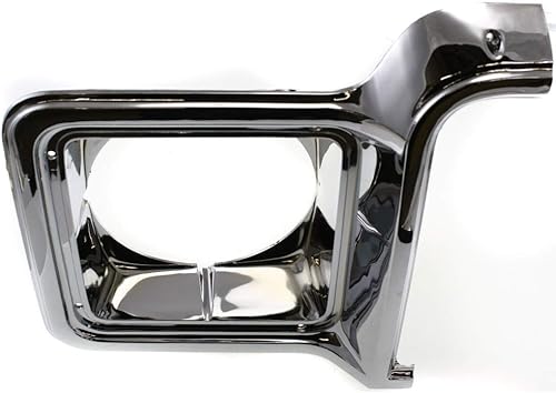 Miniatura 5 de KarParts360 Para Chevy K10 - Juego de puertas de faros delanteros 1975 1976 1977 para el lado del conductor y del pasajero, redondo, cromado y