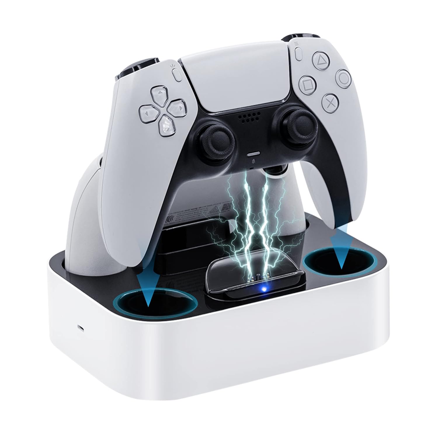Mcbazel Charger Station for PS5 Controller Dual Fast Charging Dock with LED Indicator PS5 Charging Dock Stand Compatible