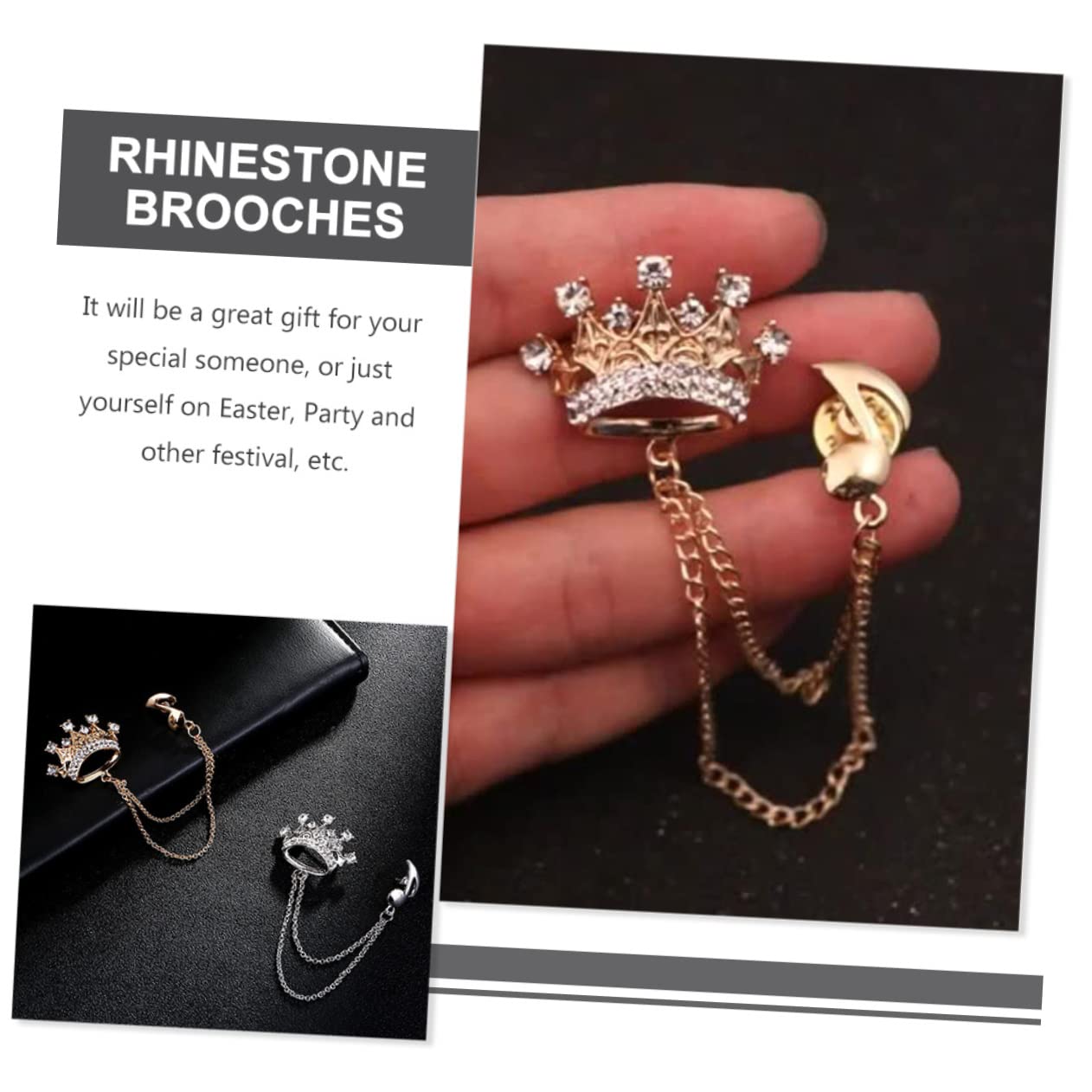 SHERCHPRY spilla borse borsoni tappi strenna hat charms spille di note musicali spille con nappe gioielli per abbigliamento arredamento catenelle per camicie spille gioielli lega Golden