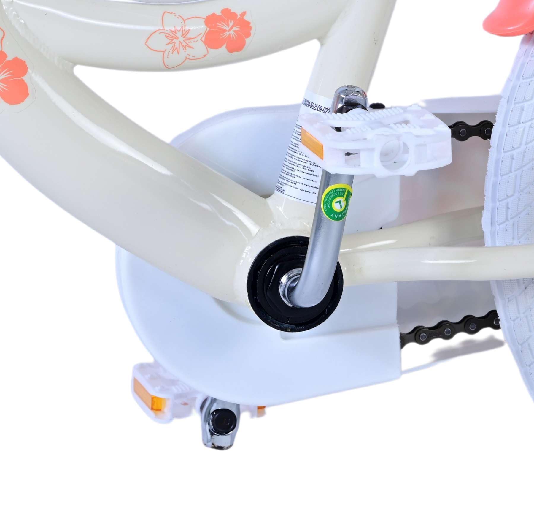 Disney Stitch Vélo pour enfant - Fille - 16" - Crème corail bleu - Freins à deux mains