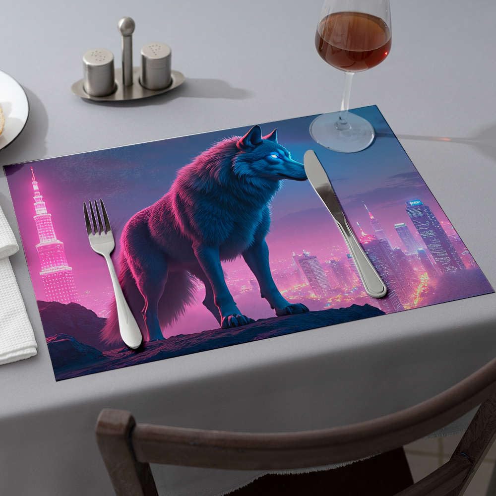 Linge de cuisine loup de qualité supérieure pour décoration chic