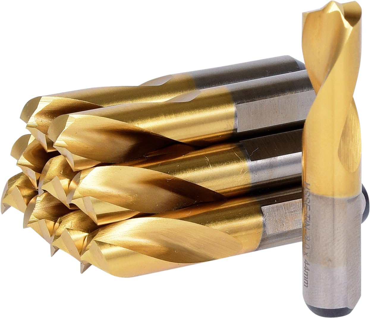 KS Tools 332.0809 HSSE-TiN Schweißpunkt-Bohrer, Ø 8mm, 10er Pack