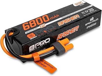 Amazon.com: Spektrum 11.1V 6800mAh 3S 120C Smart G2 Pro Basher