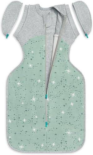 Miniatura 7 de Love to Dream Bolsa de transición para envolver hacia arriba, saco de dormir para bebé, forro polar de algodón para todas las estaciones, ayuda