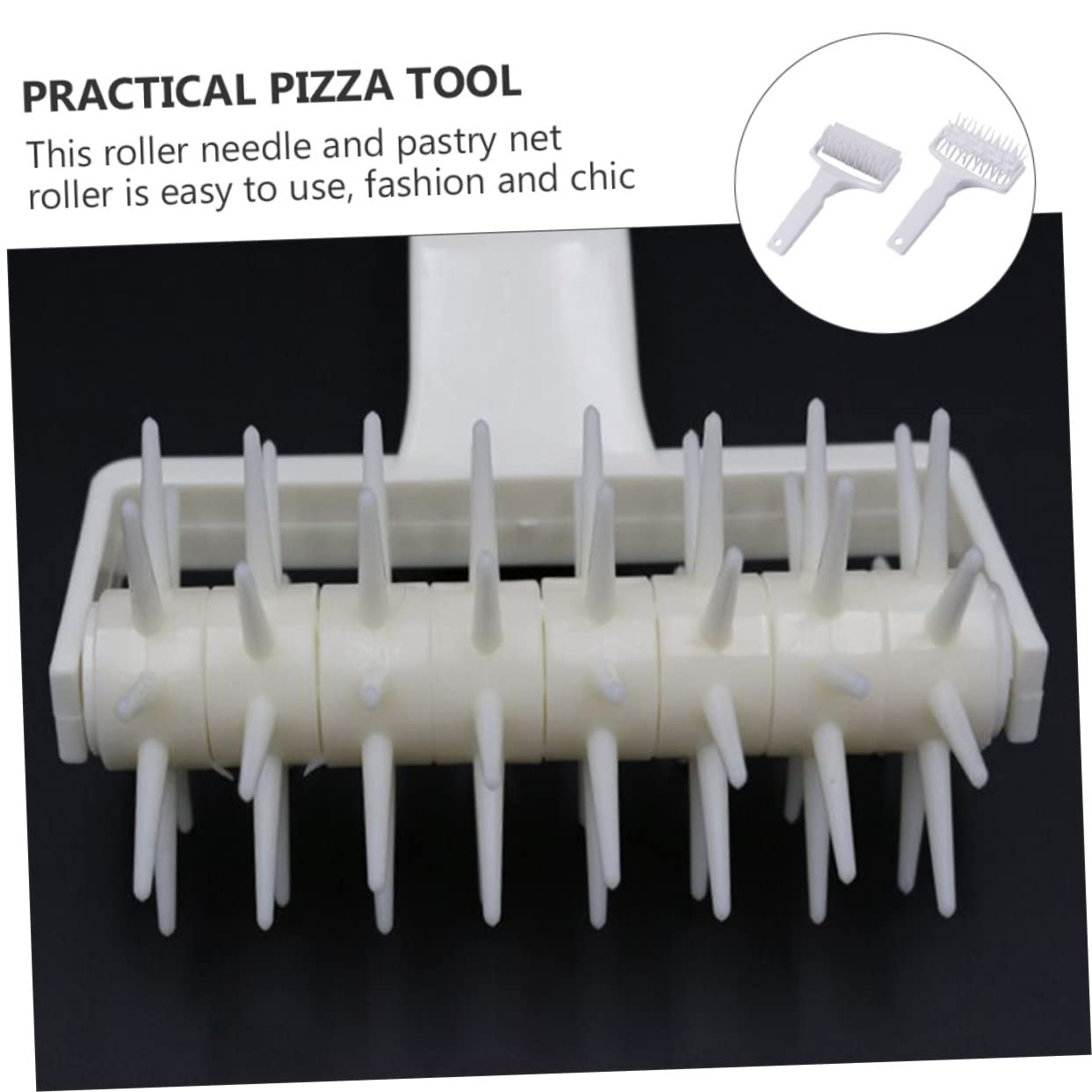 Cabilock 4piezas Rodillo De De Pizza y Herramienta De Horneado De Rodillo Rejilla Accesorios De Cocina Para Pastelería y Pizza De Usar y Limpiar