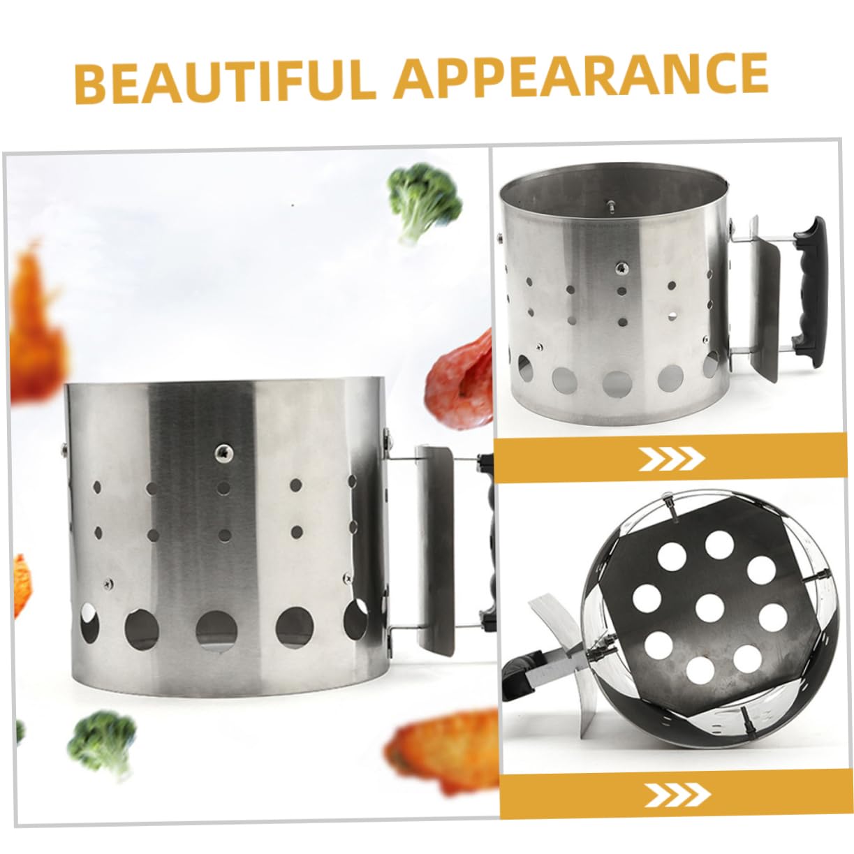 YARNOW Secchio per Accenditore per Barattolo per Accenditore Forniture per Barbecue Esterno