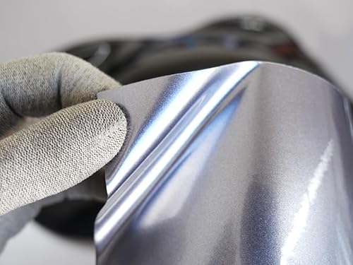 Miniatura 3 de Rwraps - Rollo de lámina de vinilo metálico brillante para automóvil con tecnología de liberación de aire, 5 x 2 pies con tarjeta de aplicación,