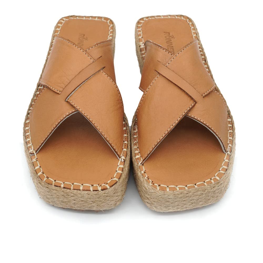 Sandales compensées Bonateks marron avec talon stable taille 40 - 5