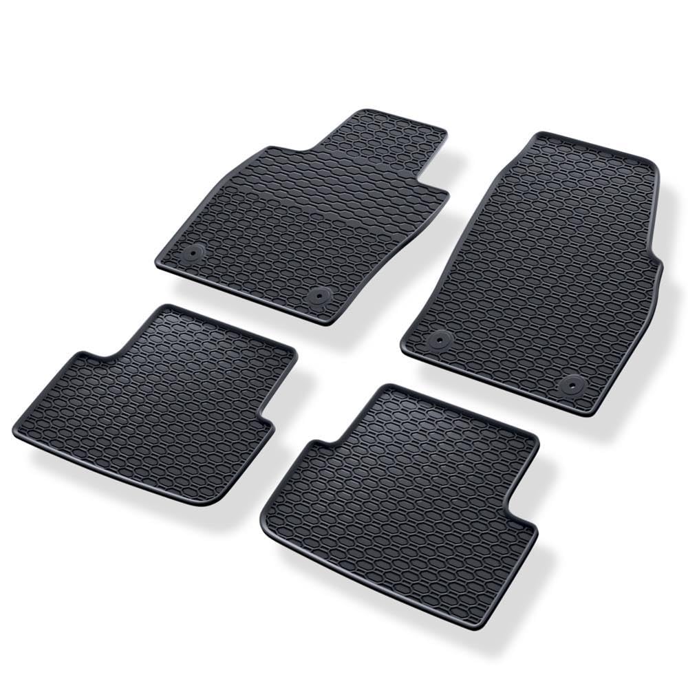 Mossa Tappetini gomma adatti per VW Polo VI Hatchback 2017- 4 pz. nero