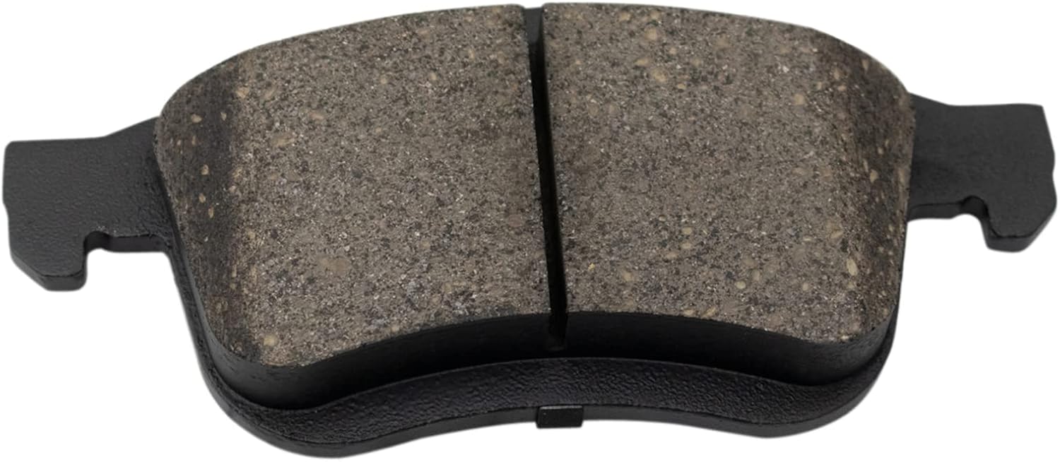 TRQ Front and Rear Brake Pad Set Ceramic Hardware Compatible with 2014-2020 Fiat 500L
