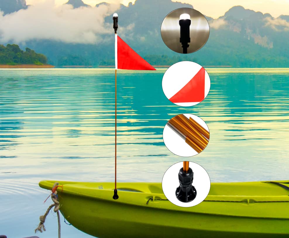 KANUK 48” Amazon.com: Pactrade Marine Pontoon Kayak Canoe Flag Pole