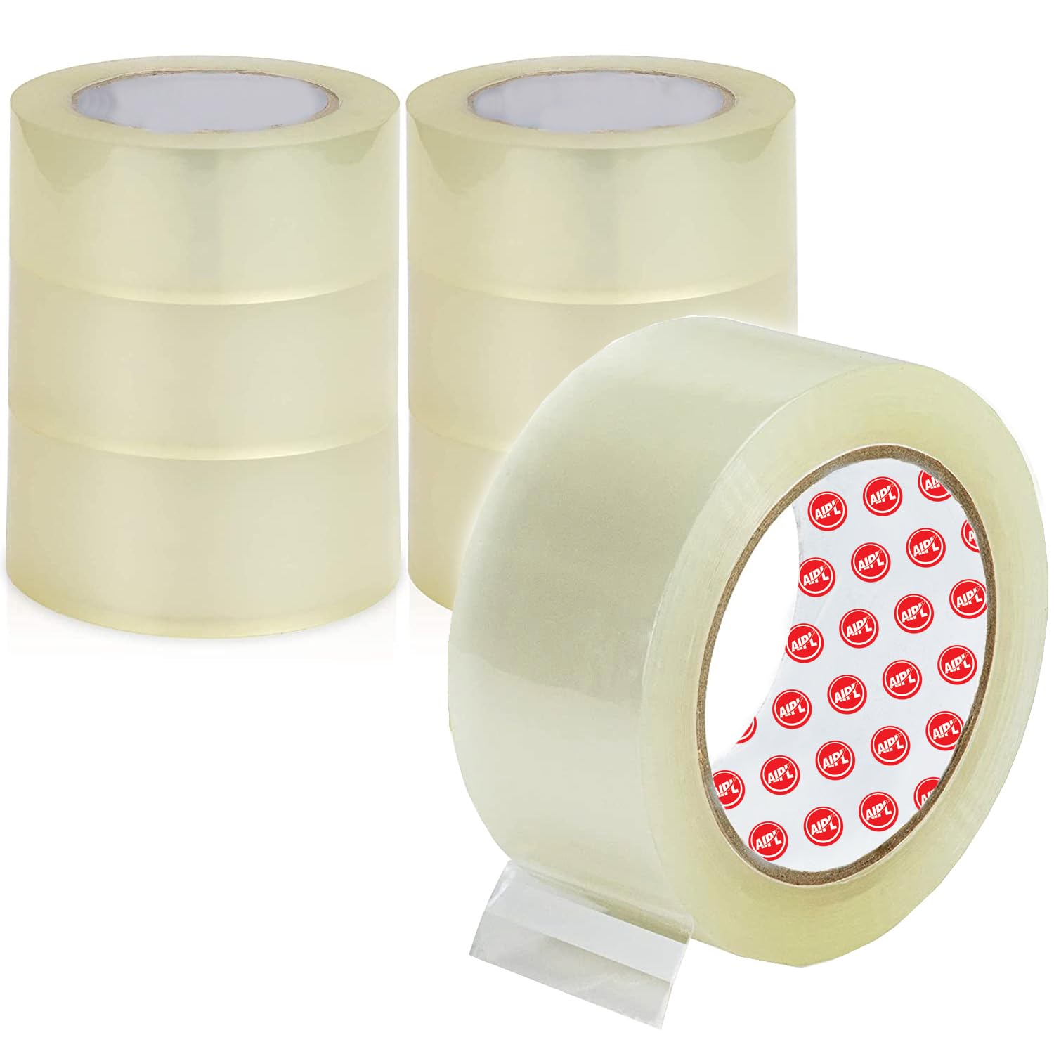 BOPP Packaging Clear Tape - 48MM X 50 Meter| Pack Of 6 | For Packaging Decorating And DIY Works
