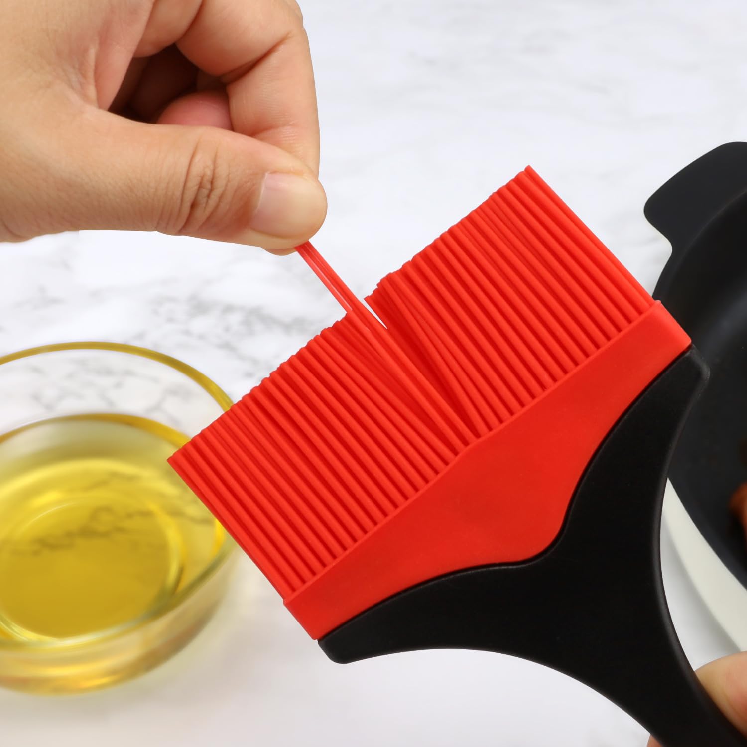 Pennelli Da Cucina In Silicone Extra Large | 3 Pezzi Per Grigliate E Forno - Foto 8