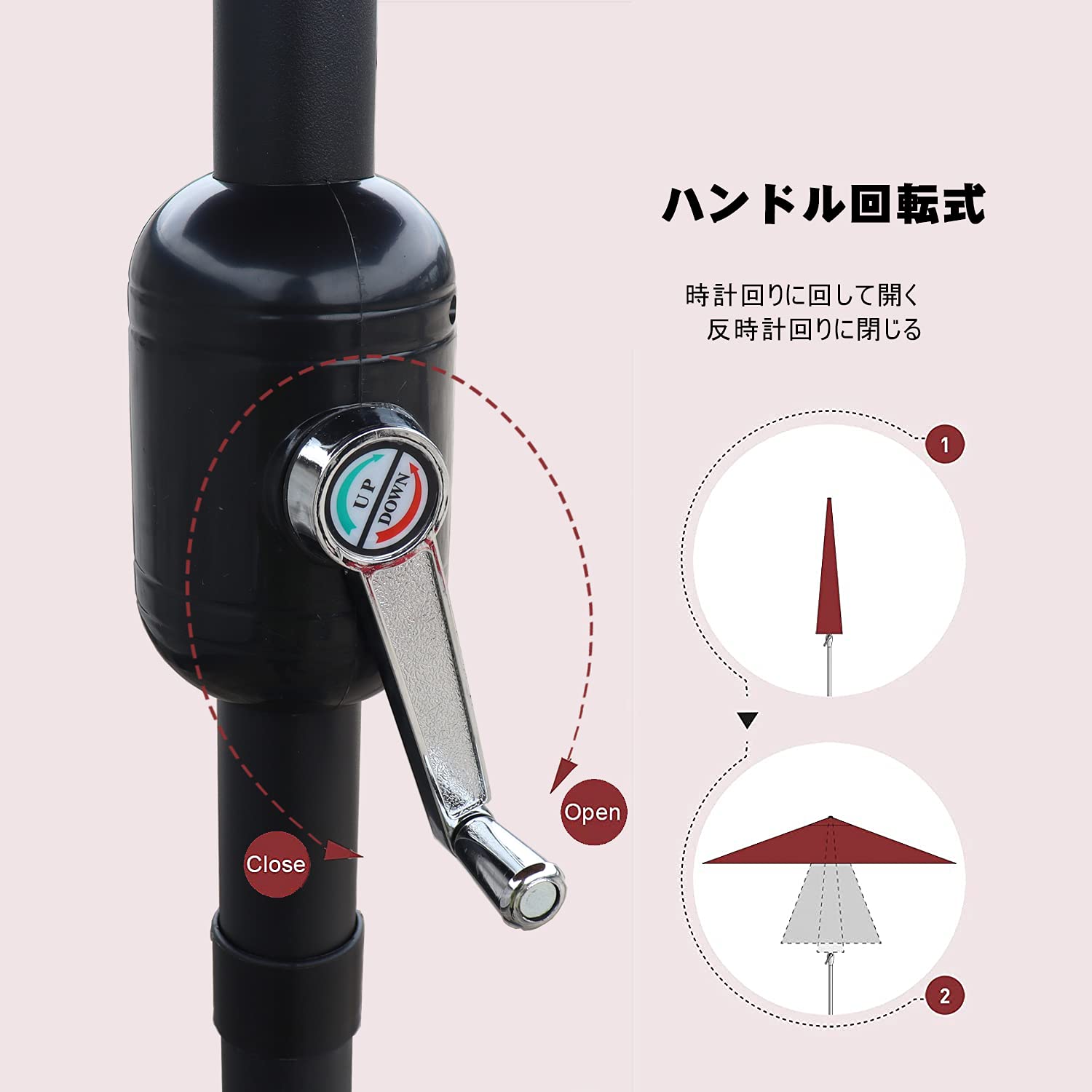 Amazon | LOVE STORY ガーデンパラソル 210cm/230cm/270cm/300cm 大型