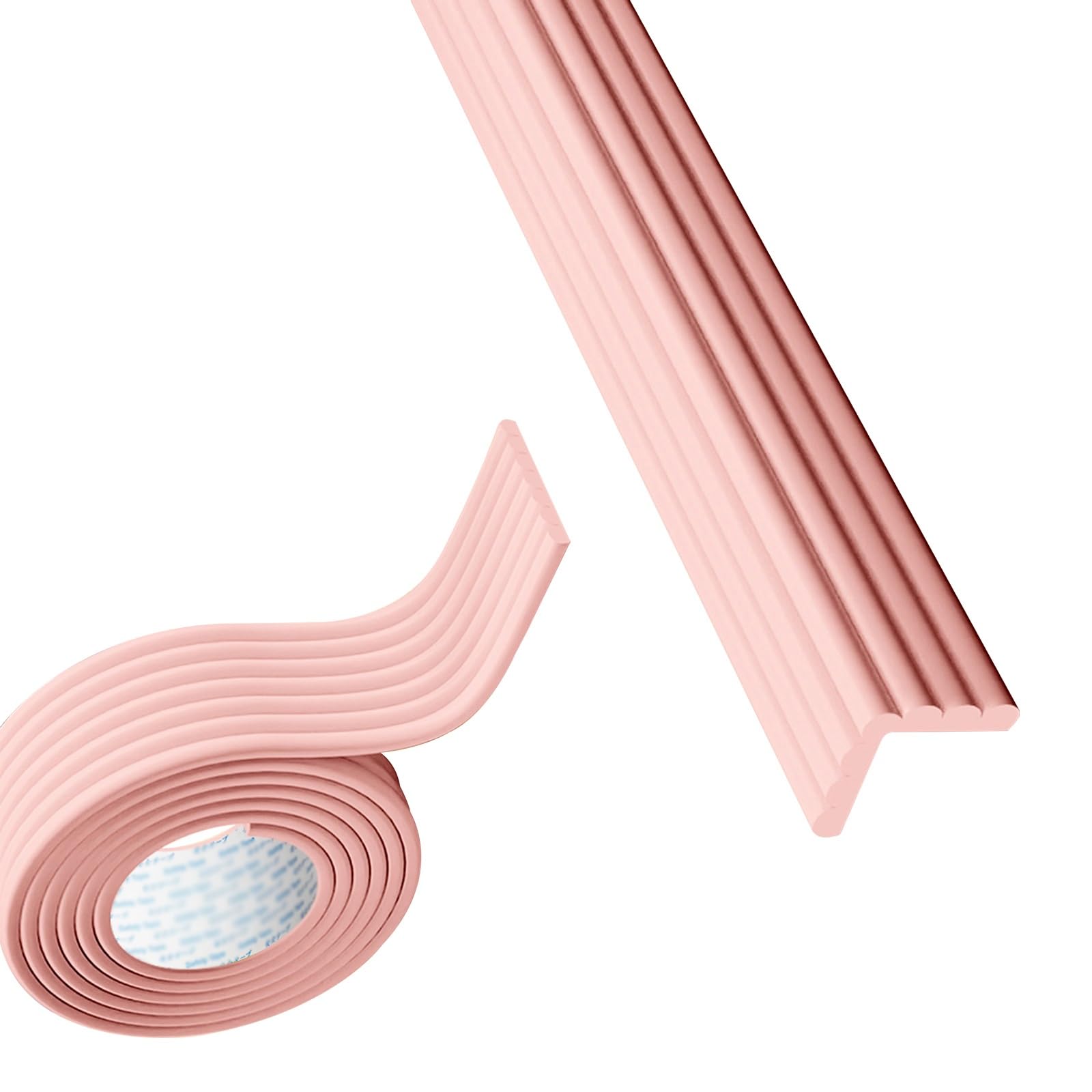 Sharp Edge And Furniture Safety Guards, L-Shaped Table Edge Protector, Highly Elastic And Soft, For Table, Fireplace, Countertop(Pink,2M)