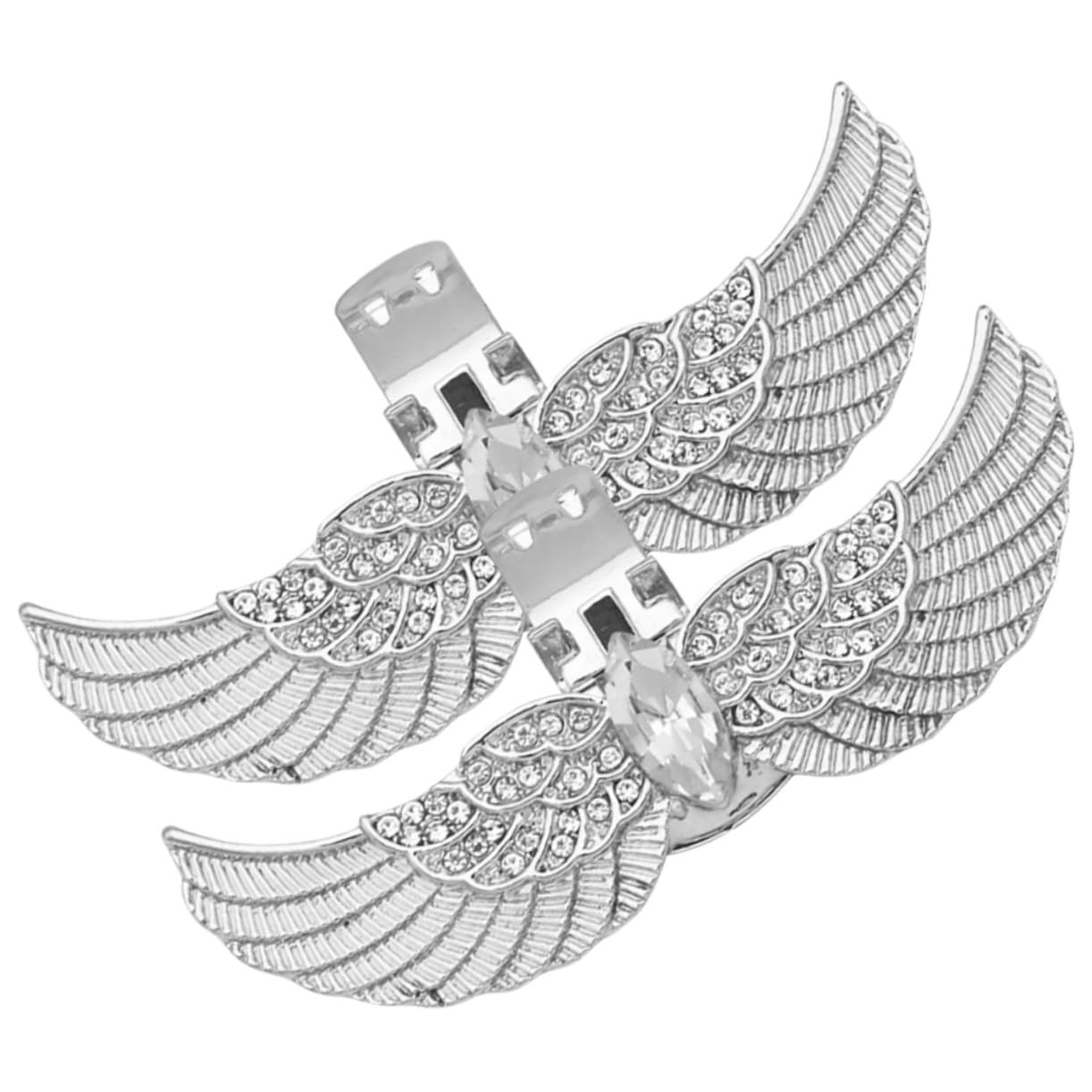 LIFKOME calzari per stivali da donna fibbie per scarpe accessori scarpe charm per stivali di strass fibbia della scarpa clip per per pompe bling delle lega bianca