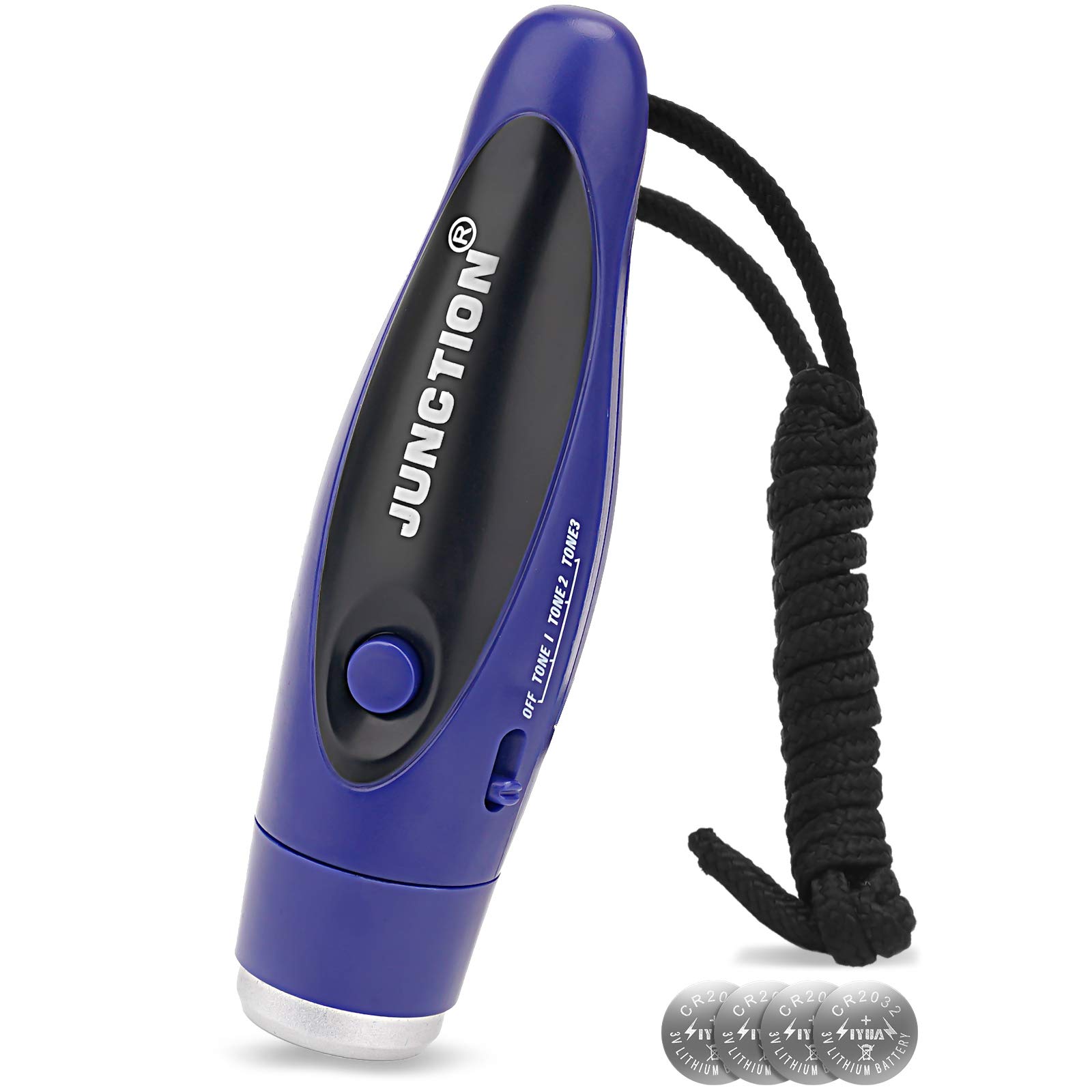 UNIWAElectronic Whistle, Battery Operated Whistle Adjustable 3 Different Loud Whistle Sounds with Lanyard Handheld Electronic Whistles for Referees Volleyball Coaches Teacher, Soccer Sports Whistle