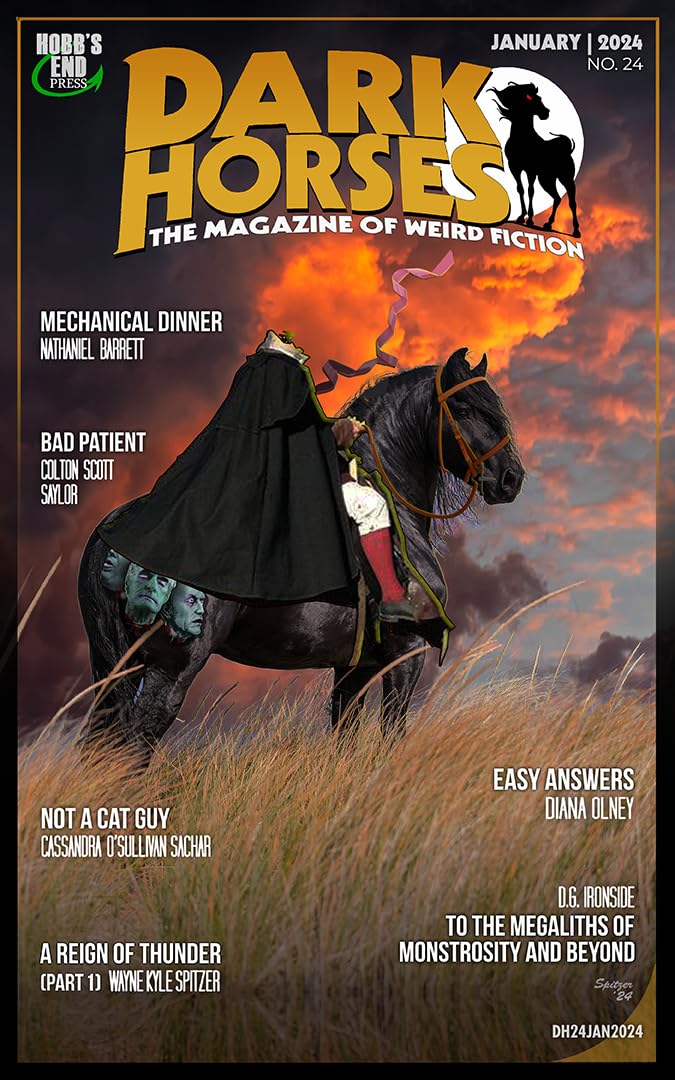 Cover of Dark Horses: The Magazine of Weird Fiction, January 2024