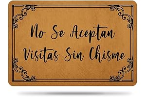 Welcome Mats for Front Door No Se Aceptan Visitas Sin Chisme