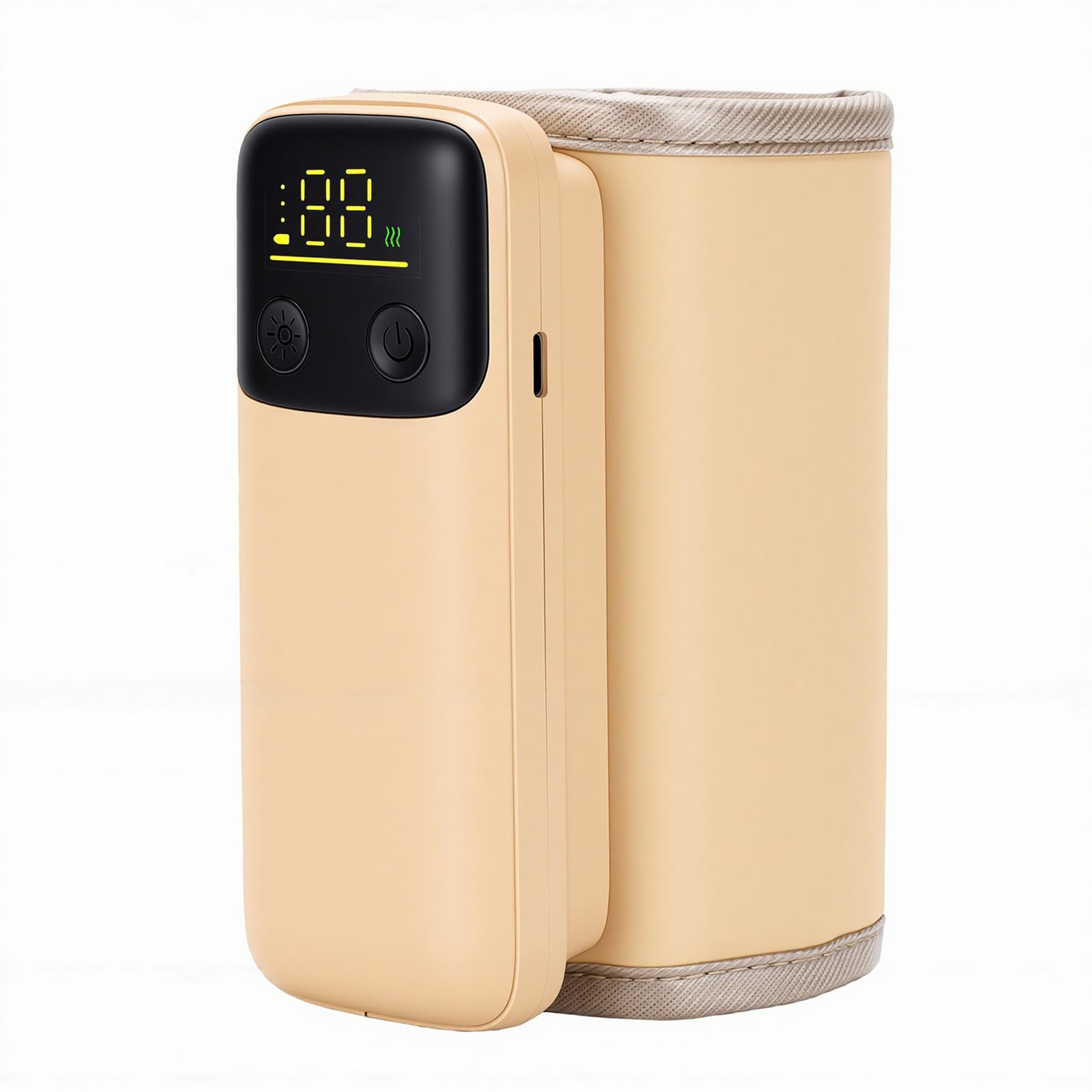 Yosoo Health Gear Calentador de Biberones Calentador de Leche para Bebés USB Portátil con Batería ABS PU de 6000 MAh 98,6 a 131 F Calefacción Uniforme 360 ​​Se Adapta a la Mayoría de los Biberones
