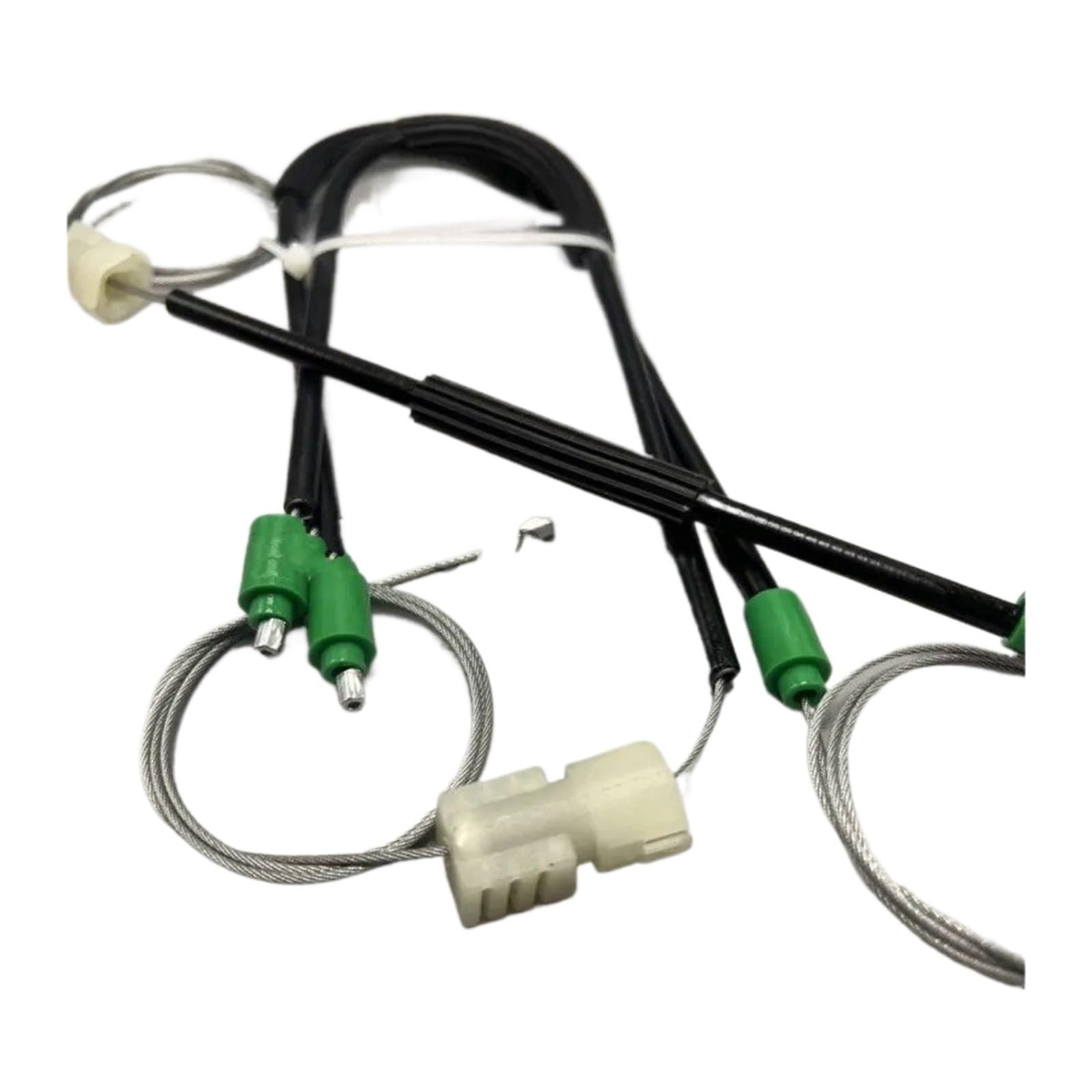 Clip Elevalunas PARA NISSAN PARA QASHQAI DELANTERO IZQUIERDO 2002-2016 KIT DE REPARACIÓN DE REGULADOR DE VENTANA CABLES Y RODILLO
