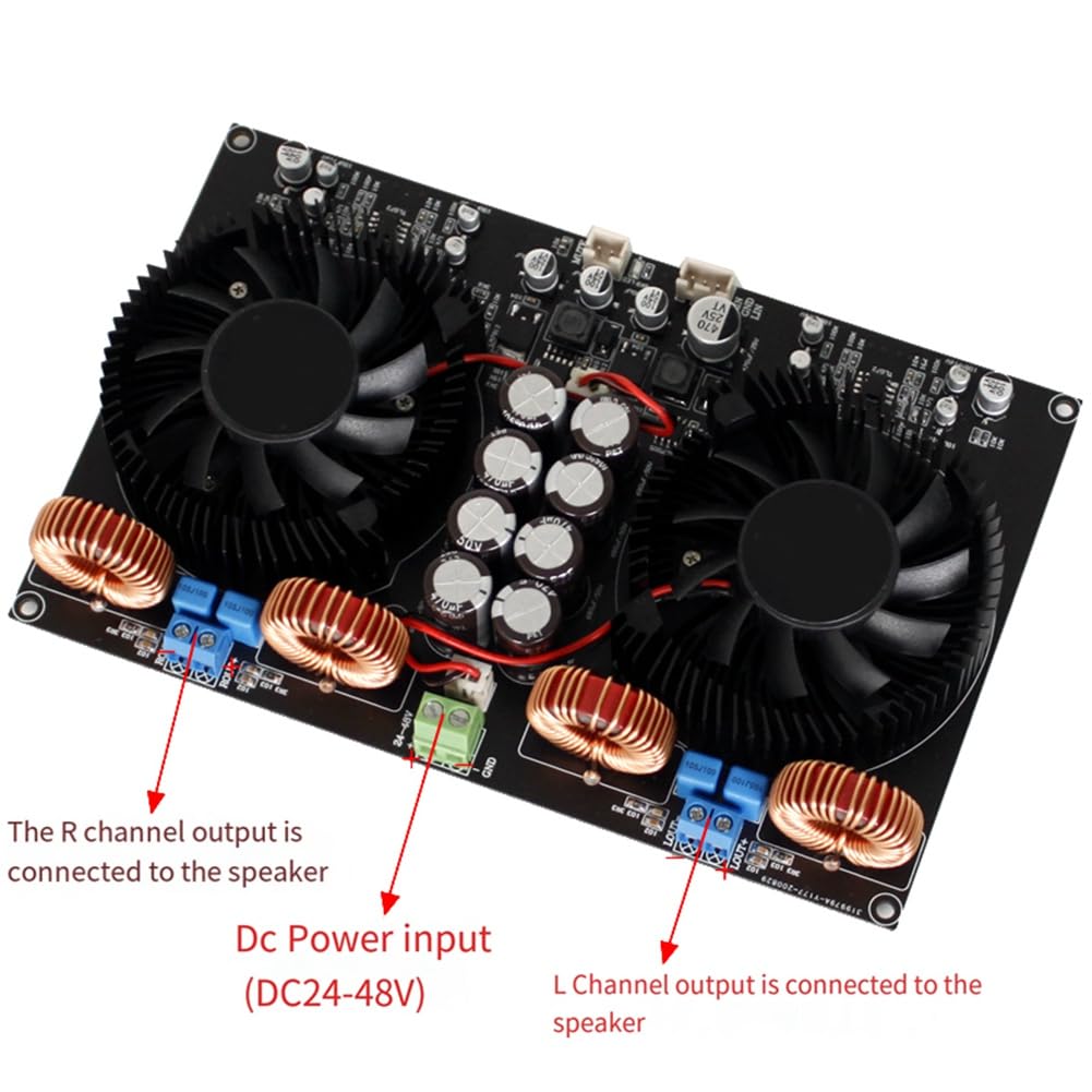 Carte amplificateur Pont PBTL 600W 4Ω Noir