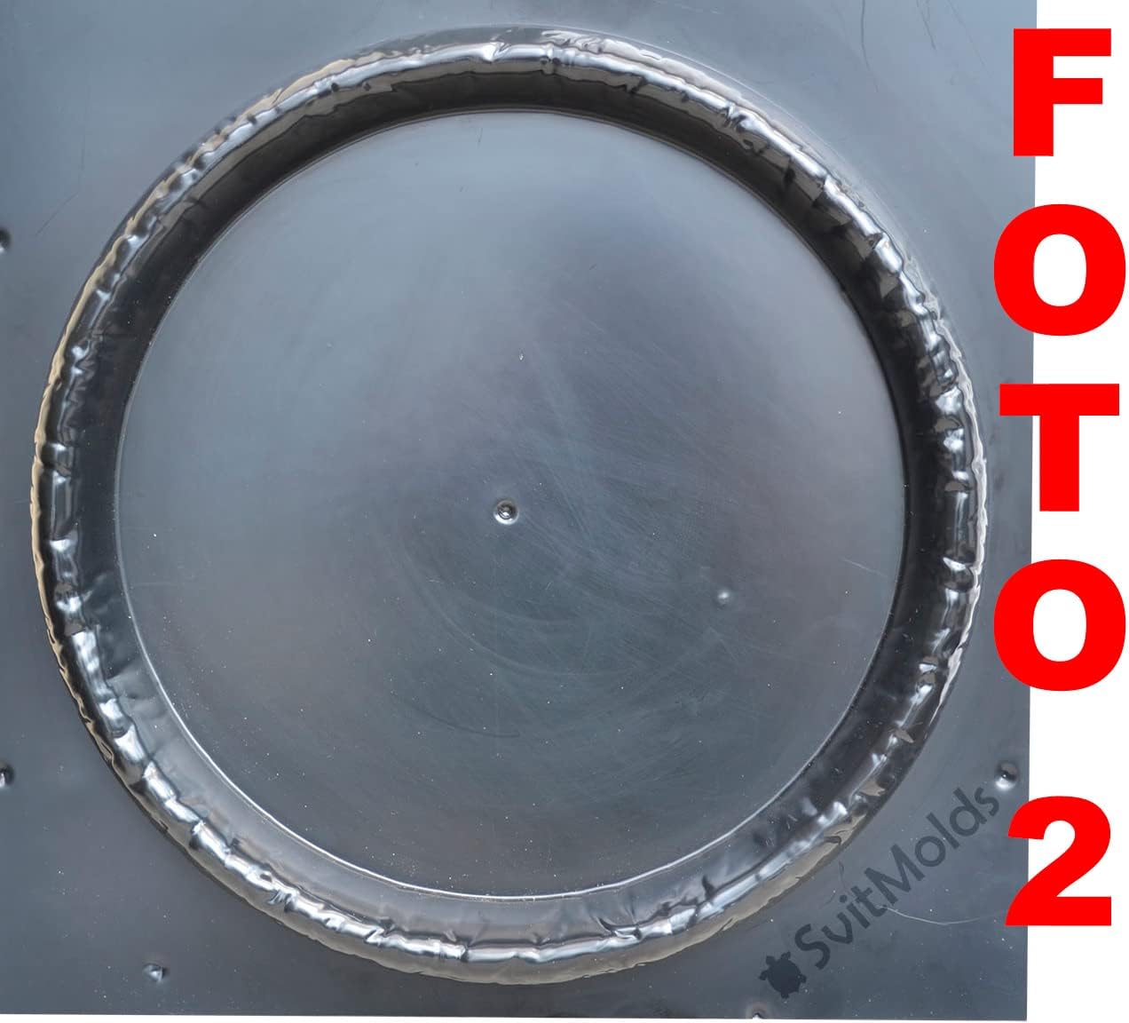 Concrete Mold DIY Large Round Tray 15.75 in Decorative Preiss Concrete Vanity Tray D73